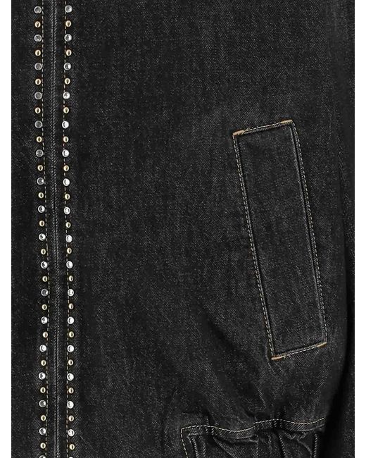 Versace Black Blouson Denim