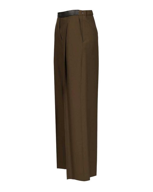Loewe Brown Wool Trousers