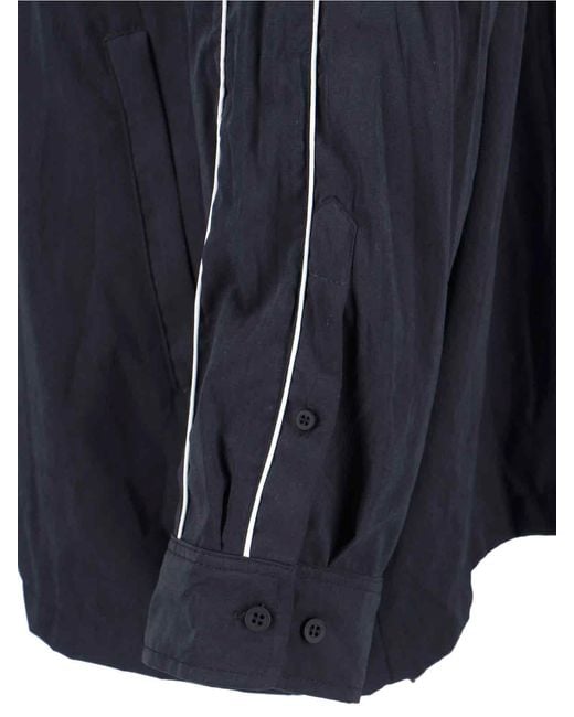 Balenciaga Blue Giazza Zip Logo