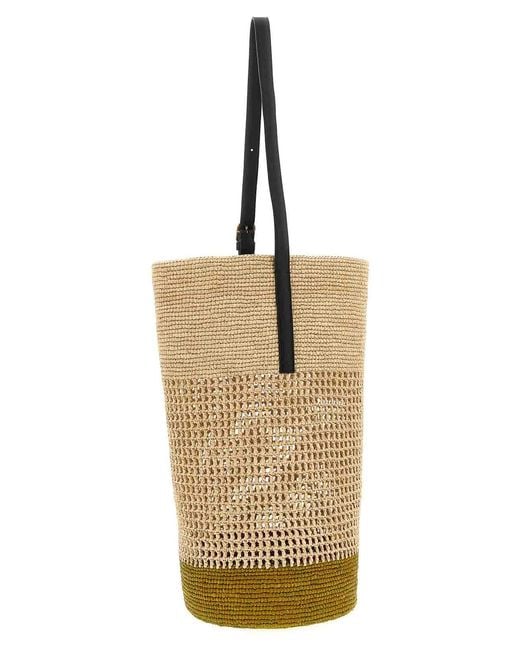 Khaite White Billie Large Bucket Bag