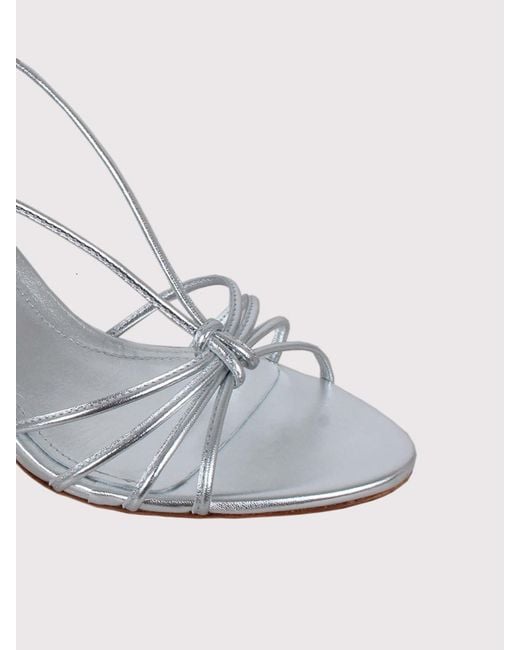 Aeyde Metallic Solange Woven Sandal