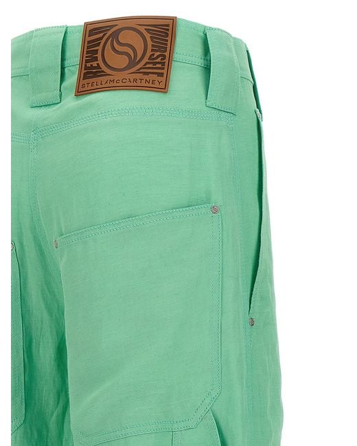 Stella McCartney Green Twill Pants