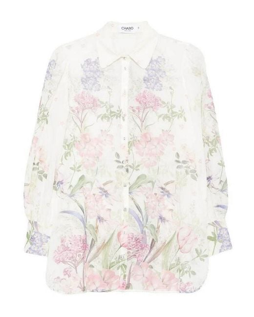 Charo Ruiz White Blouse 'Aster'