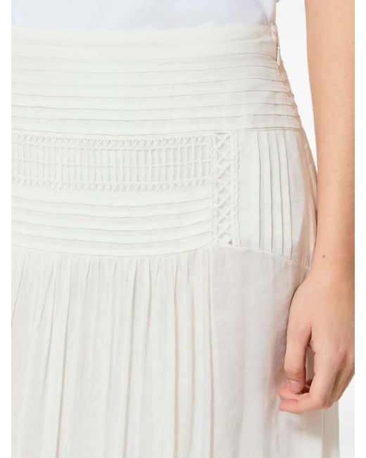 Isabel Marant White Pylka Jupe
