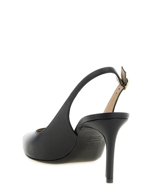 Stuart Weitzman Black Stuart Power Slingback