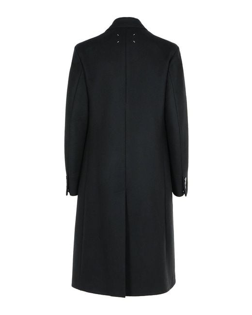 Maison Margiela Black Virgin Wool Coat