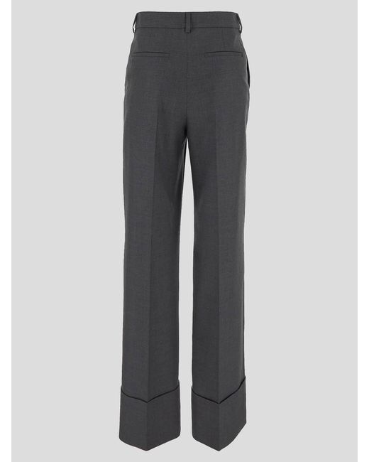 Valentino Gray Wide Leg Trouser