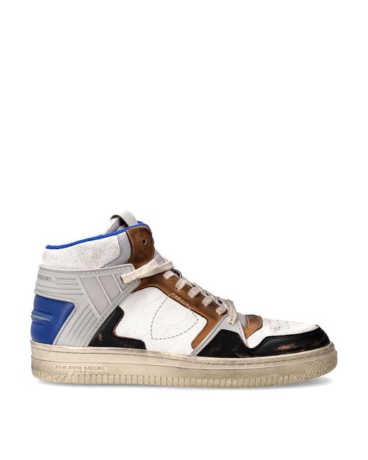Philippe Model White Mid La Grande Sneaker Multicolour for men