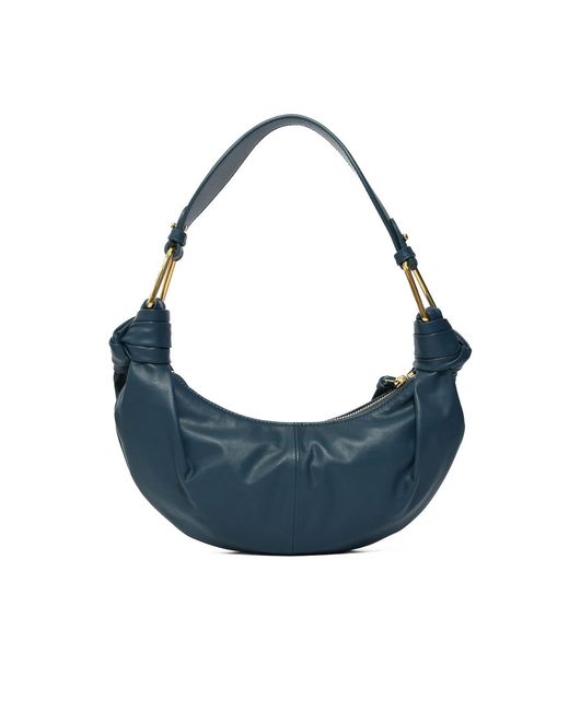 Coccinelle Blue Furoshiki Small Shoulder Bag