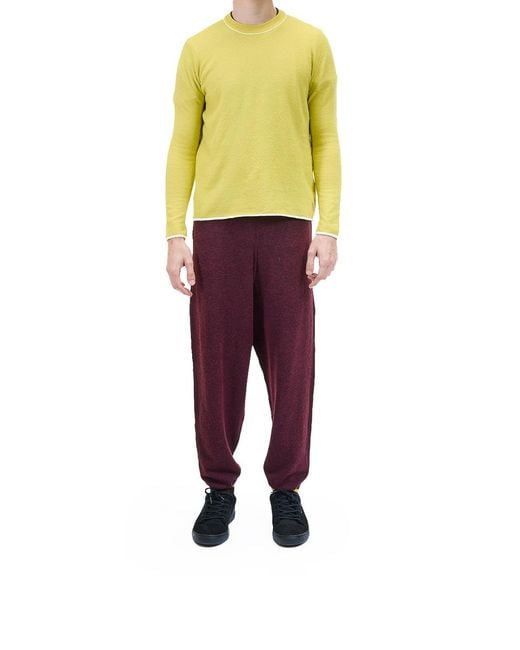Sunnei Yellow Longsleeve Roundneck for men