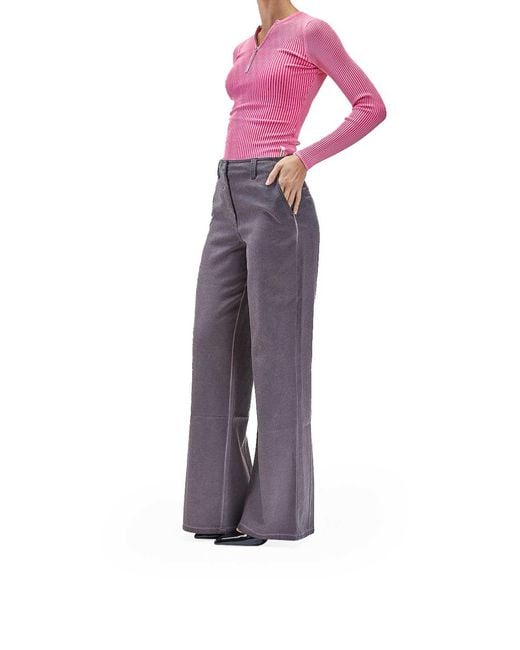 Sunnei Purple Fit Loose Pants for men