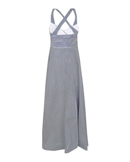 Ralph Lauren Gray Woven-Gown-Dresses