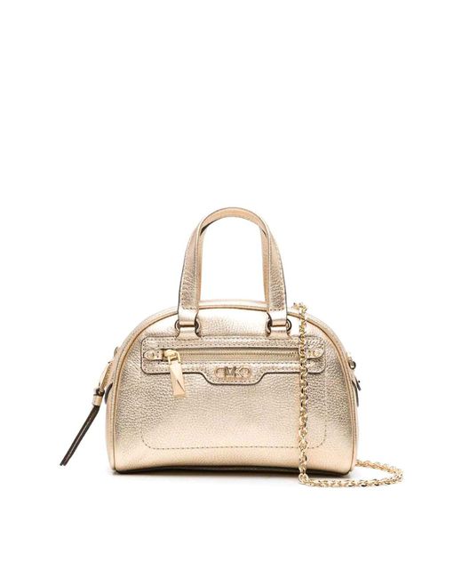 Michael Kors Leather Bag in Natural | Lyst