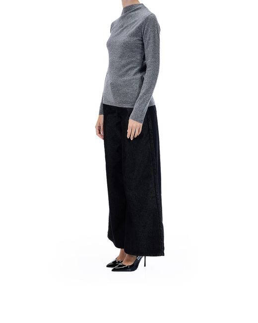 Karl Lagerfeld Gray Elegant Cashmere Sweater