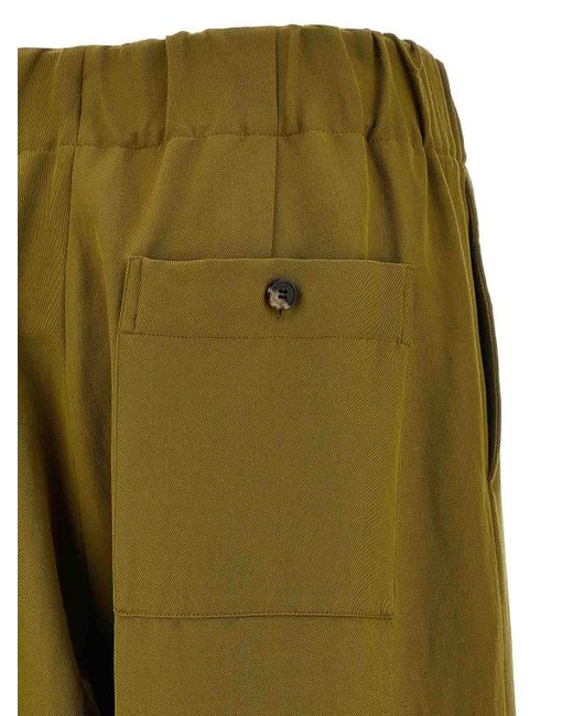 Dries Van Noten Green Pila Straight-Leg Pants