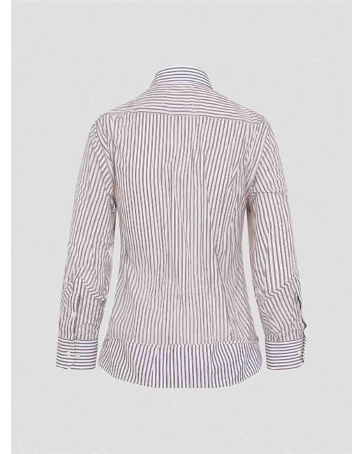 Maison Margiela Purple Cotton Shirt