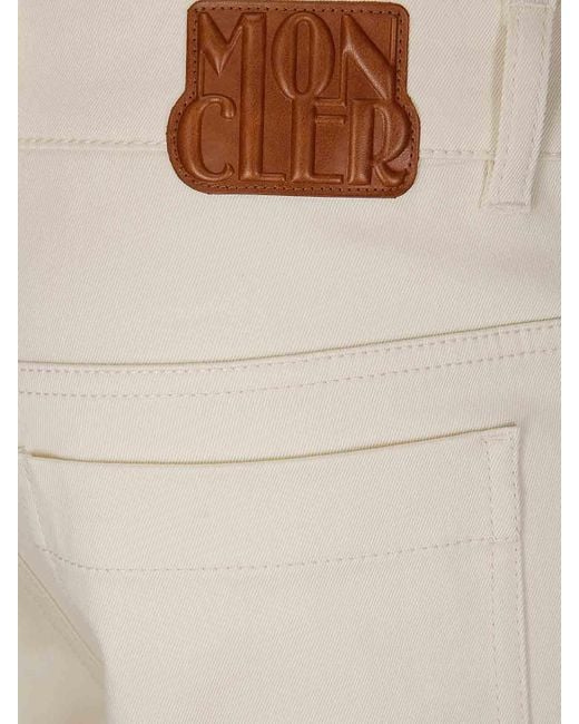 Moncler Natural Straight Trousers
