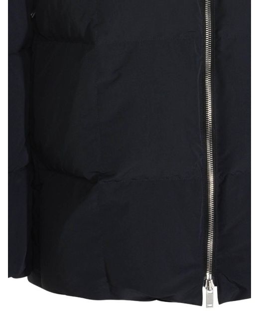 Jil Sander Black Hooded Down Jacket