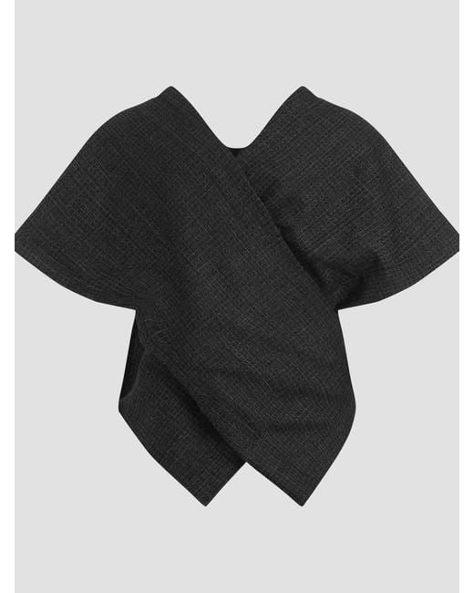 Balenciaga Black Tailored Top