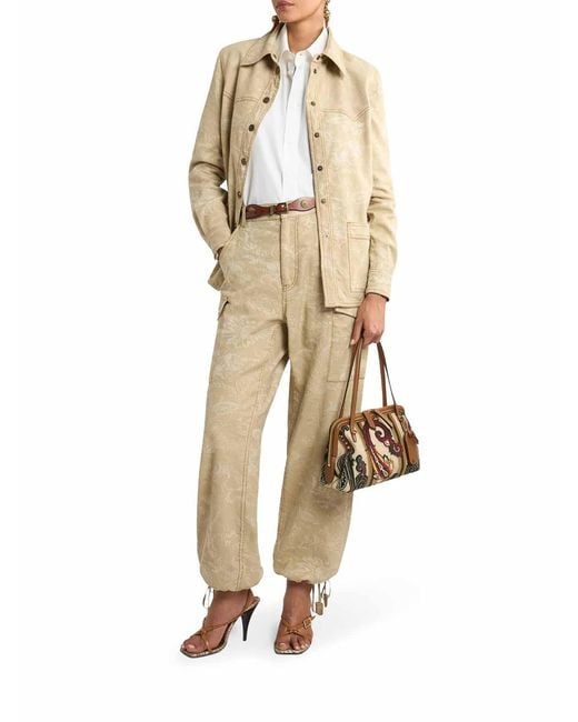 Etro Natural Jacquard Overshirt
