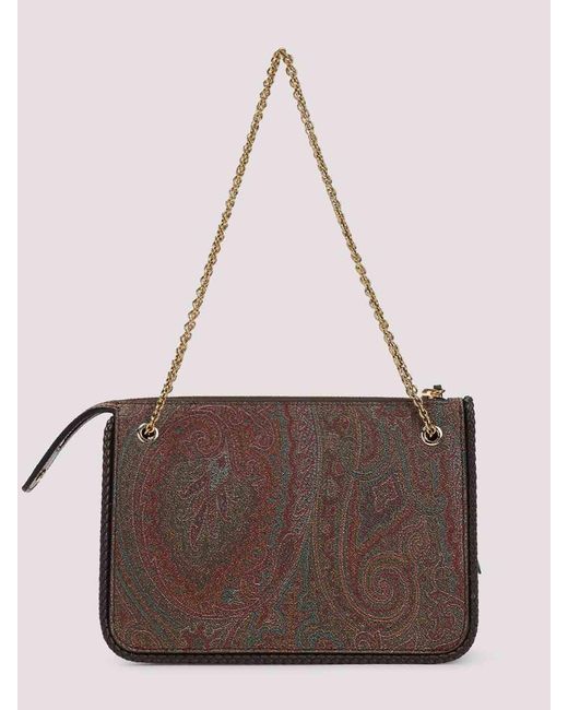 Etro Brown Crossbody Clutch Arnica Bag