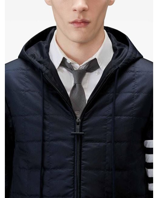 Thom Browne Blue Short Down Jacket for men