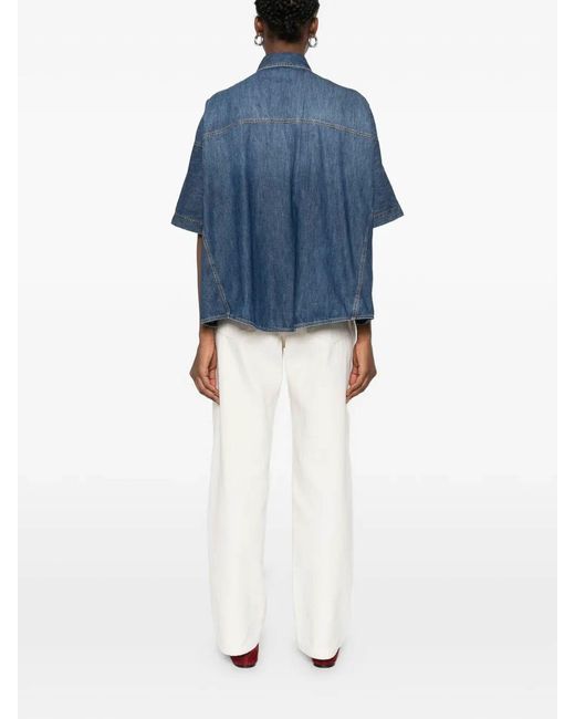 Brunello Cucinelli Blue Shirt