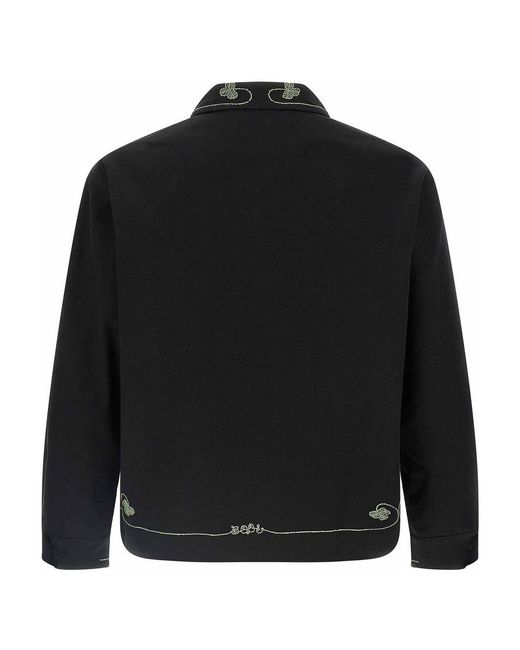 Bode Black Lucky Draw Jacket for men