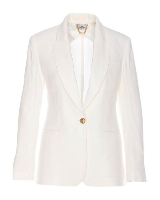 Elisabetta Franchi White Giacca