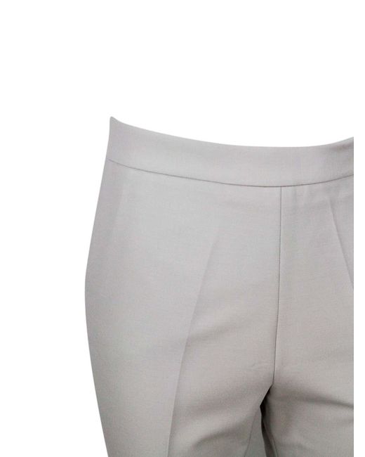 Fabiana Filippi Gray Tech Fabric Pants