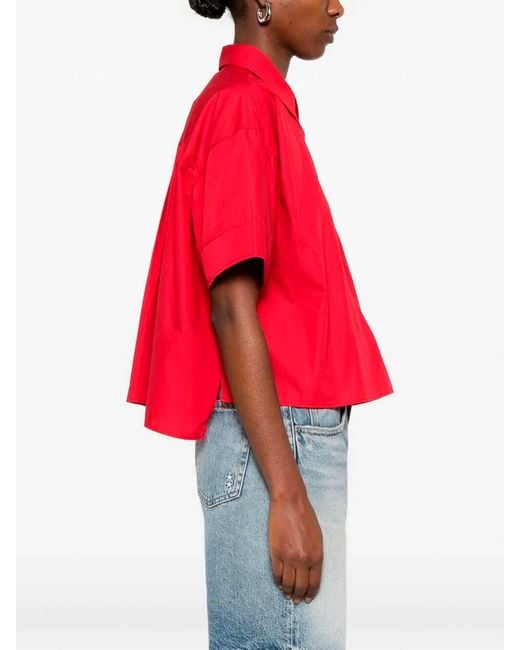 CUANTICO Red Shirt With Polo Neck