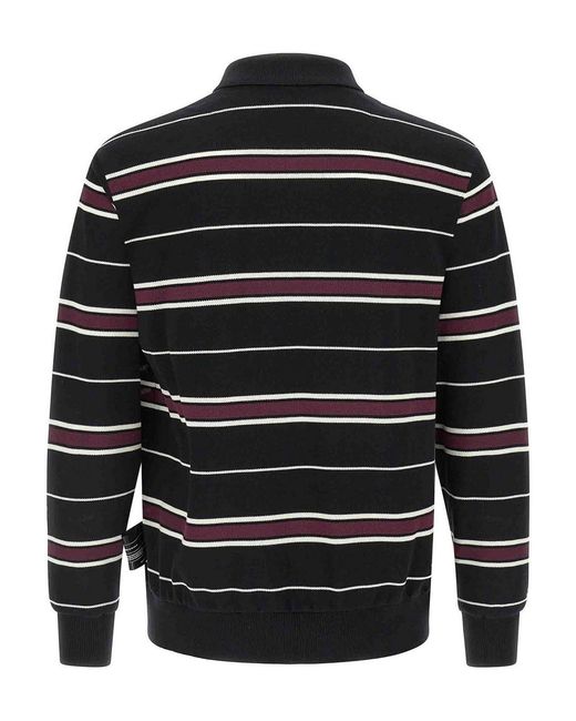 Undercover Black Long Sleeve Polo Shirt for men