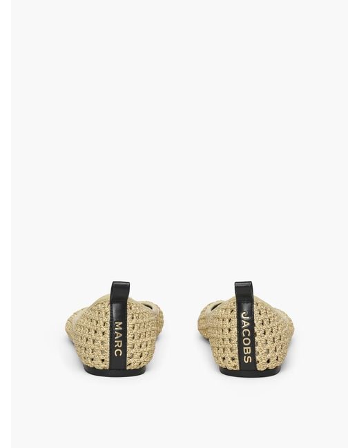 Marc Jacobs Natural The Logo Ribbon Ballerina