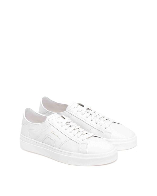 Santoni White Dbs Sneakers for men