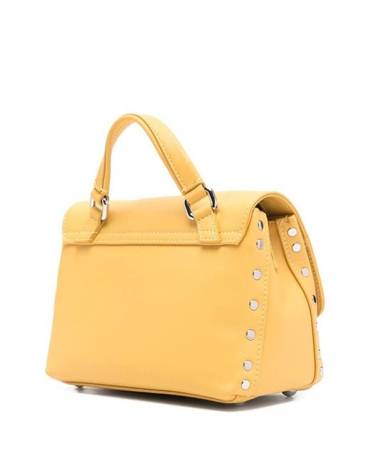 Zanellato Metallic Postina Saeta Baby Leather Handbag
