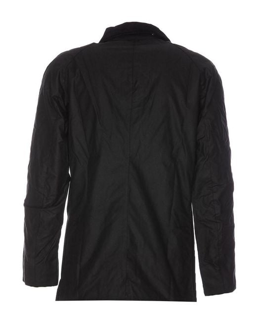 Barbour Black Ashby Wax Jacket for men