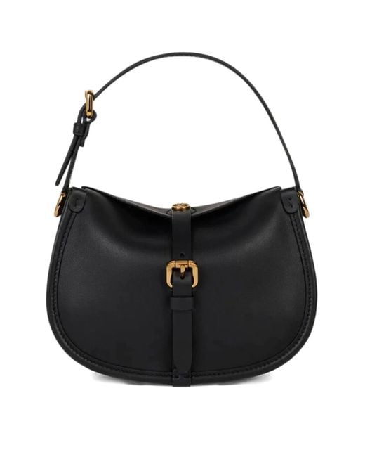 Etro Black Small Leather Pony Bag