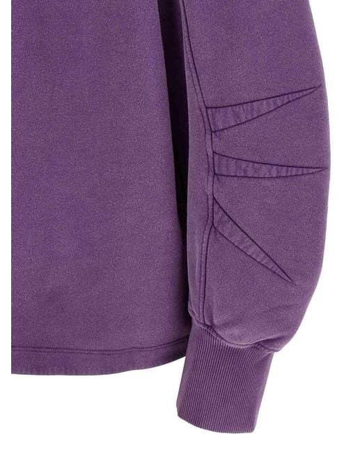 The Attico Purple Shaped Slit Sweatshirt