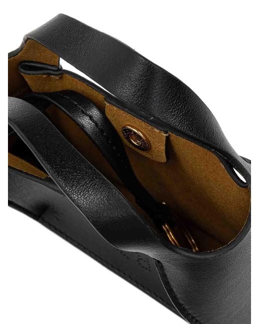 Stella McCartney Black Logo Tote Airpods Case Keyring