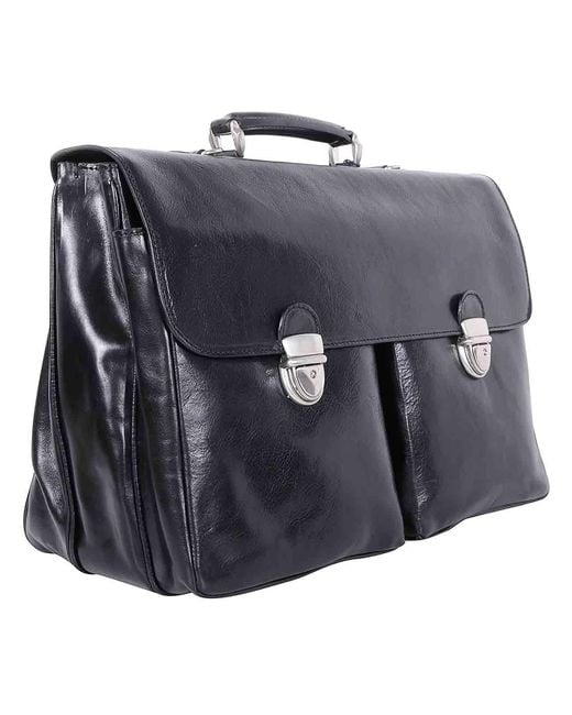 SAIT Black Briefcase for men