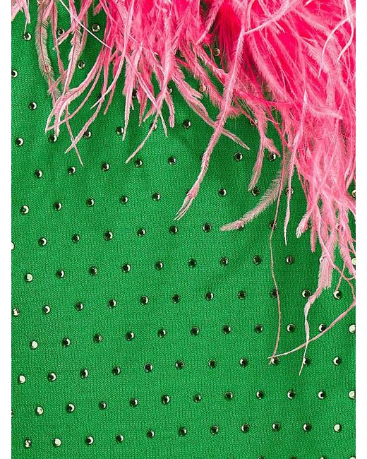 Chiara Ferragni Pink Multicolored One-Shoulder Top