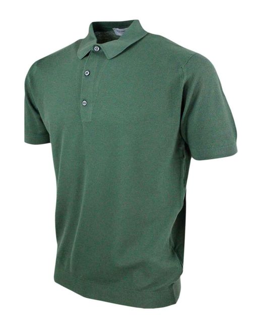 John Smedley Green T-Shirt for men