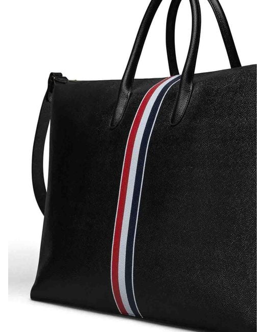 Borsone Morbido di Thom Browne in Black da Uomo