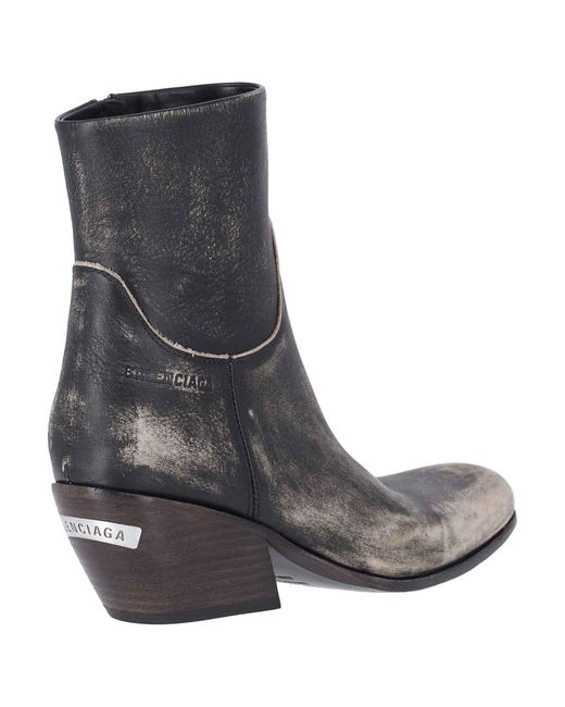 Balenciaga Brown Memphis Boots