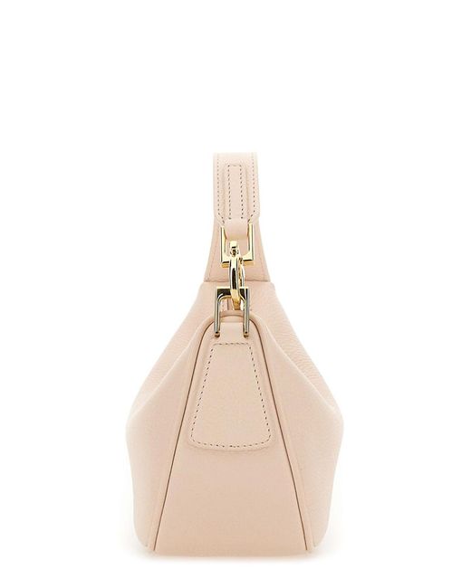 Ferragamo White North-South Mini Hobo Bag