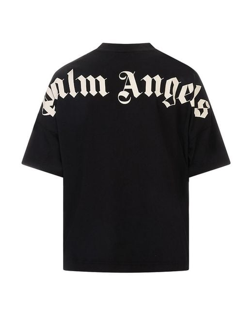 Palm Angels Black Classic Logo Over Tee for men