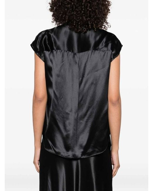Alberta Ferretti Black Blouses