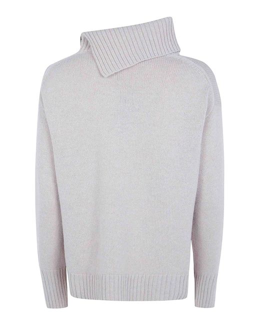 Anneclaire White Turtle Neck Sweater