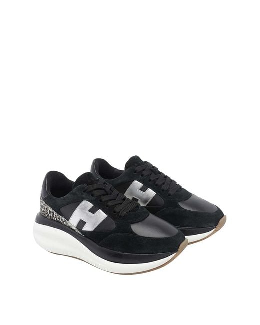 Hogan Black H714 Sneakers