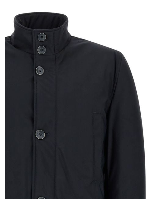 Herno Black High Neck Jacket for men